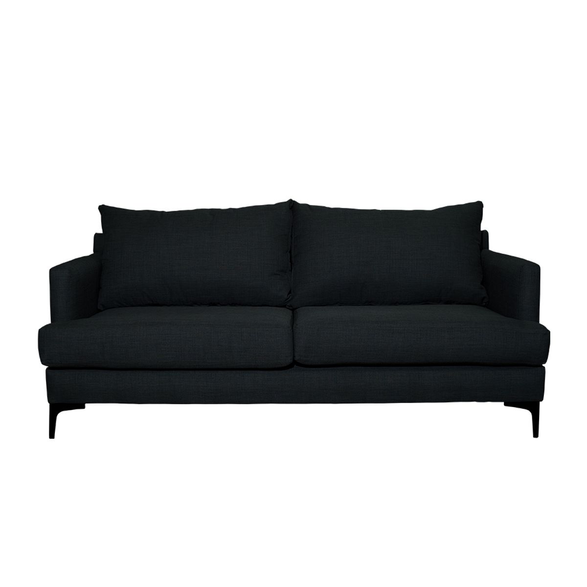 SOFAS HOME - SOFA ALDARA CHENILLE TIPO LINO GRAFITO 2C