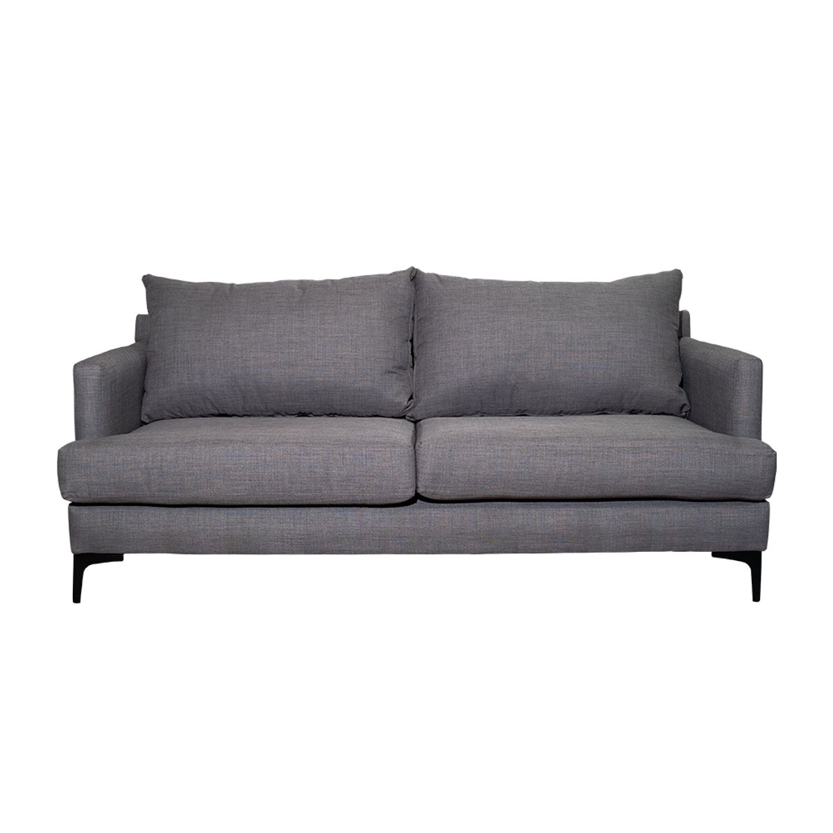 SOFAS HOME - SOFA ALDARA CHENILLE TIPO LINO GRIS 2C