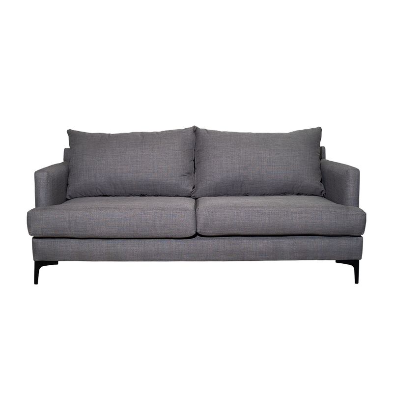 SOFAS HOME - SOFA ALDARA FELPA GRIS 2C