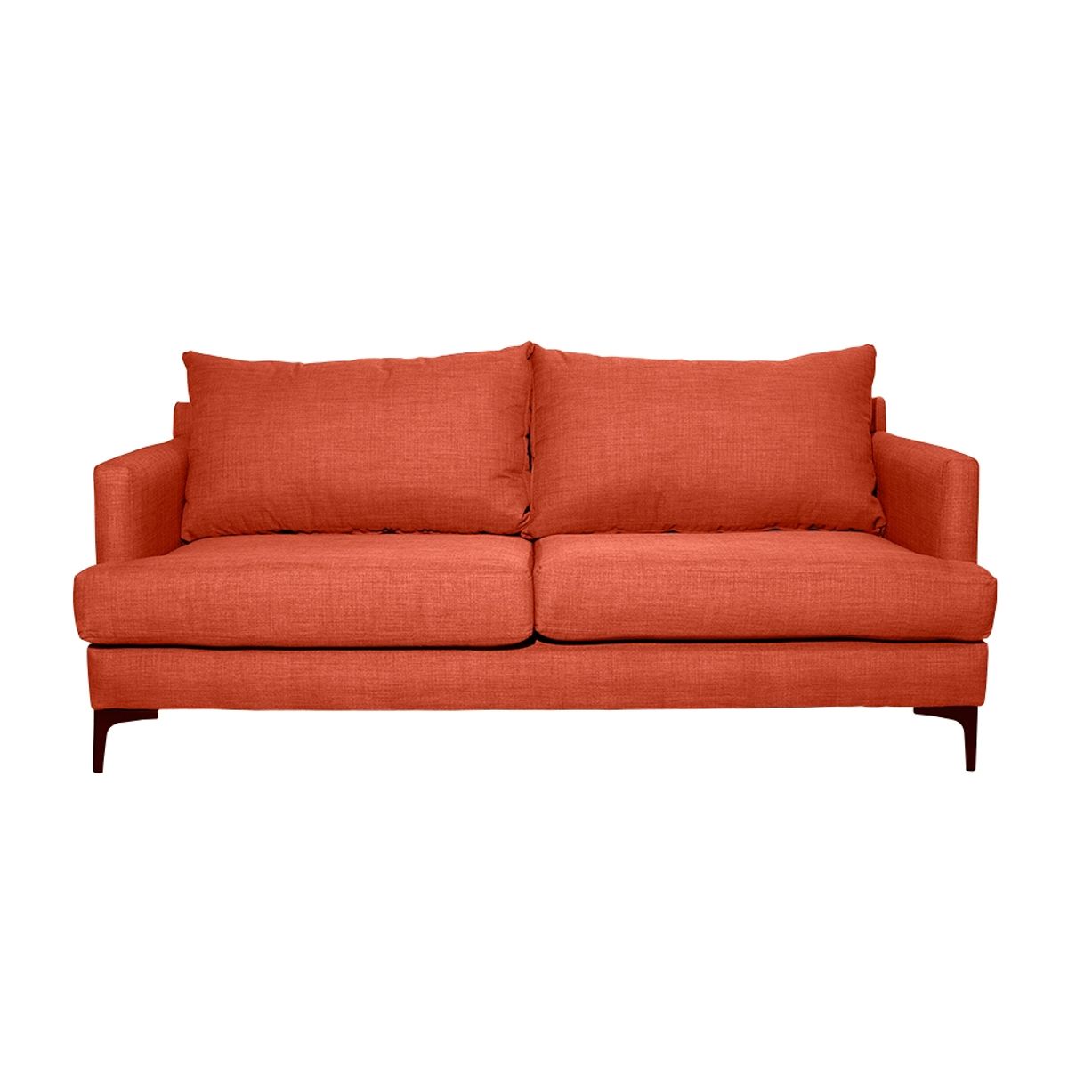 SOFAS HOME - SOFA ALDARA CHENILLE TIPO LINO PALO ROSA 2C