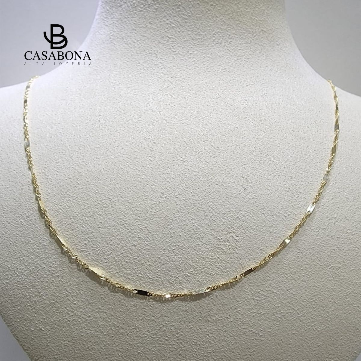 CASABONA - Cadena Reflejos – Oro Amarillo 750 (18k)