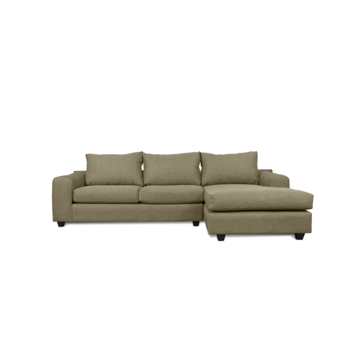 SOFAS HOME - SECCIONAL KANDRA FELPA BEIGE