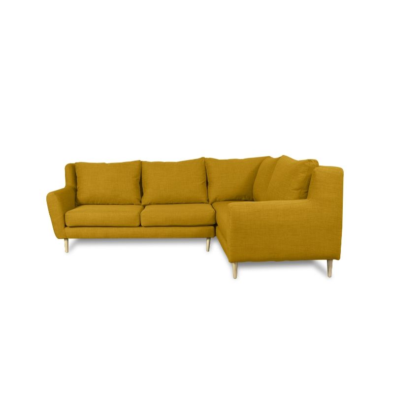 SOFAS HOME - SECCIONAL LENORA CHENILLE TIPO LINO AMBARINO