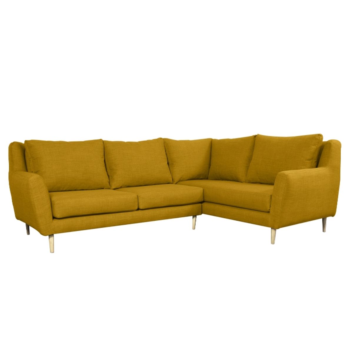 SOFAS HOME - SECCIONAL LENORA FELPA AMBARINO