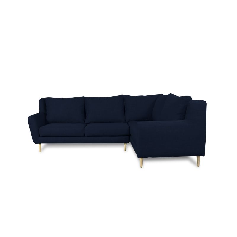SOFAS HOME - SECCIONAL LENORA FELPA AZUL