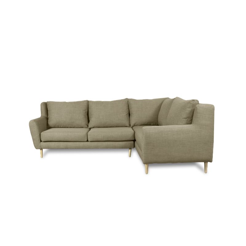 SOFAS HOME - SECCIONAL LENORA CHENILLE TIPO LINO BEIGE