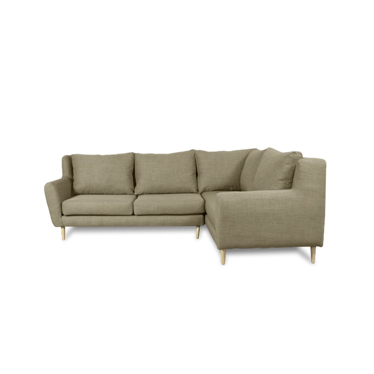 SOFAS HOME - SECCIONAL LENORA FELPA BEIGE