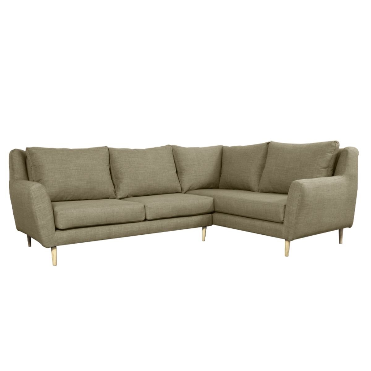 SOFAS HOME - SECCIONAL LENORA FELPA BEIGE