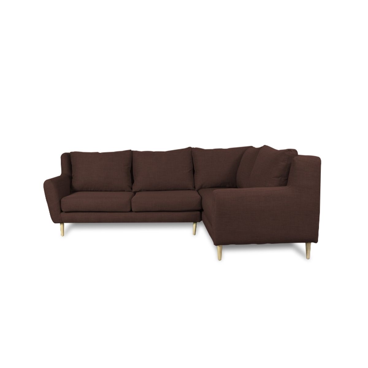 SOFAS HOME - SECCIONAL LENORA CHENILLE TIPO LINO CAFE