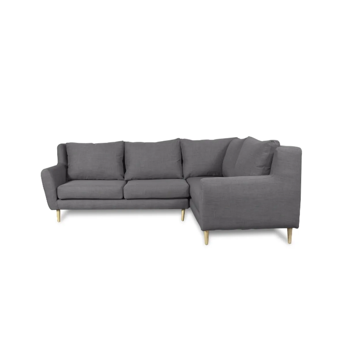 SOFAS HOME - SECCIONAL LENORA CHENILLE TIPO LINO GRIS