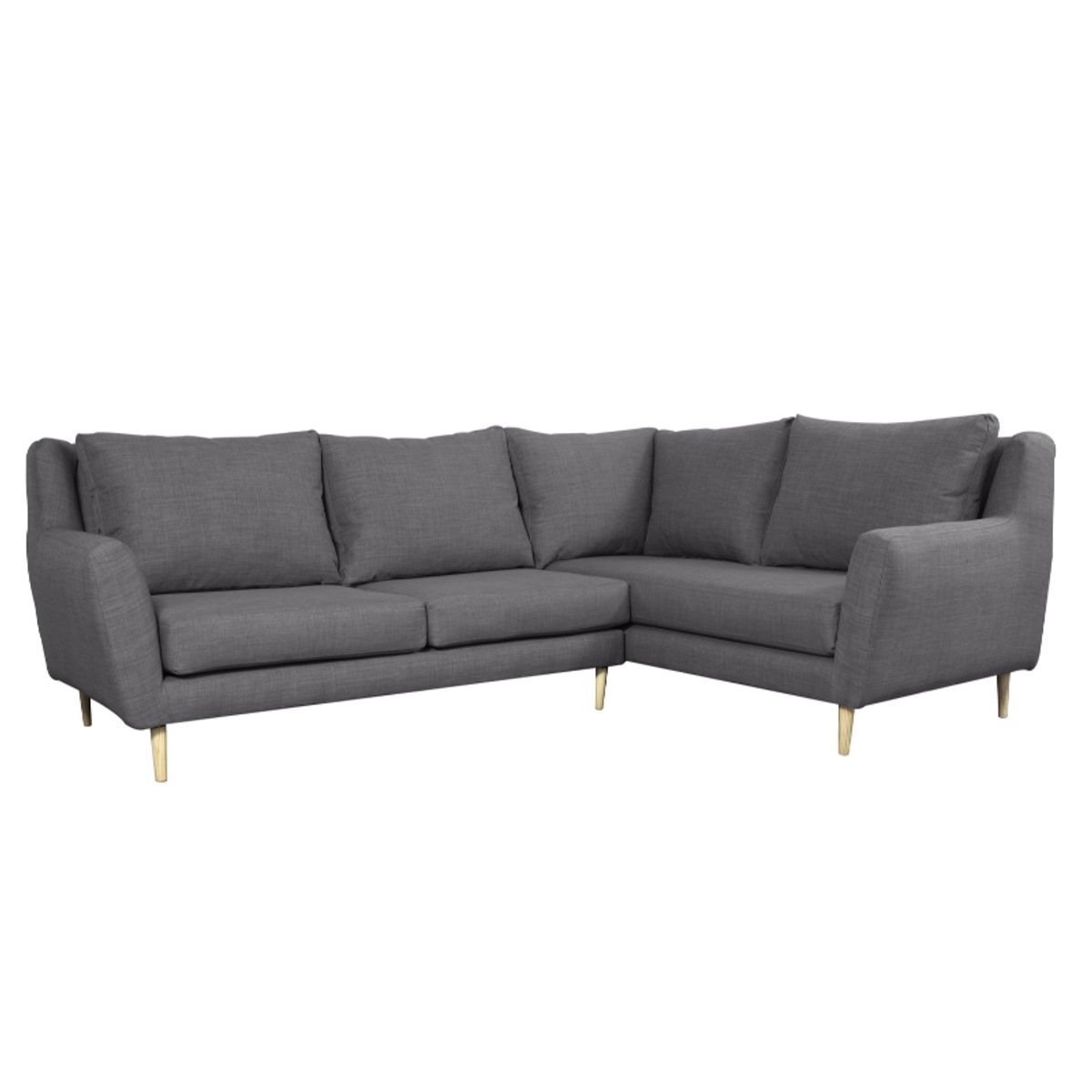 SOFAS HOME - SECCIONAL LENORA CHENILLE TIPO LINO GRIS