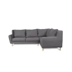 SOFAS HOME - SECCIONAL LENORA FELPA GRIS