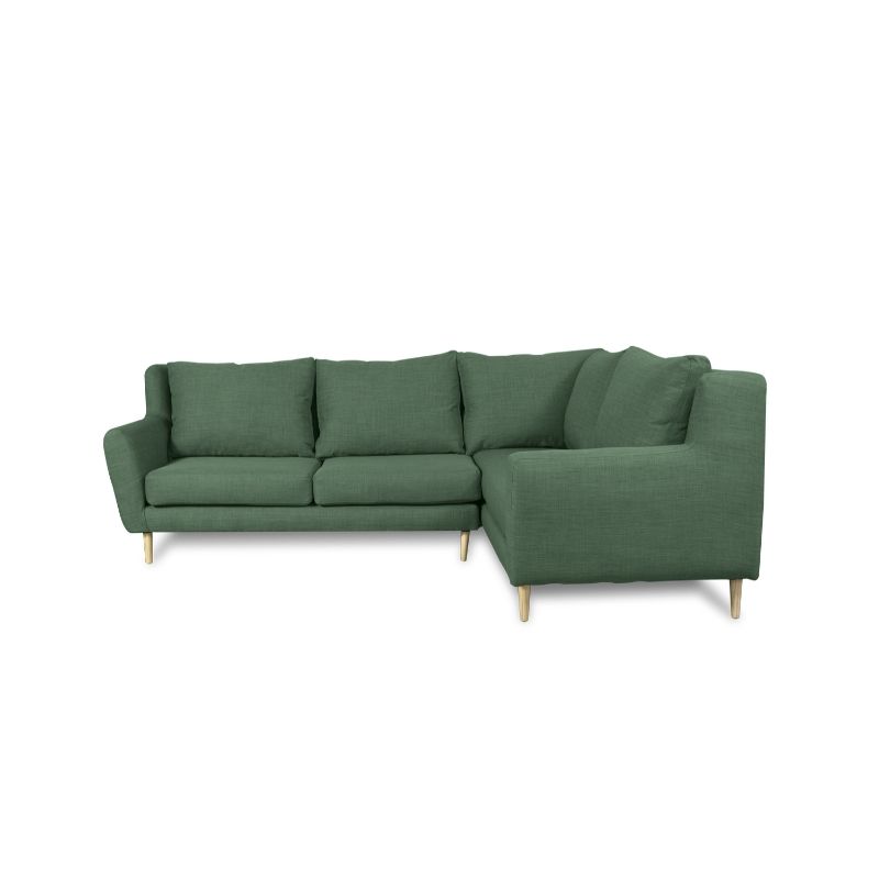 SOFAS HOME - SECCIONAL LENORA CHENILLE TIPO LINO VERDE