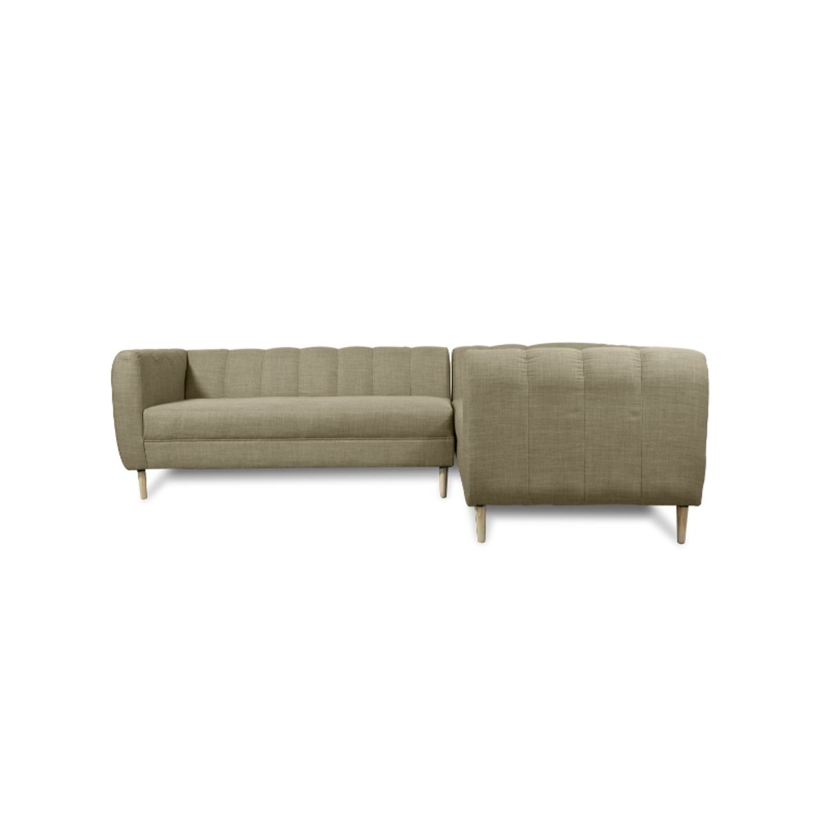SOFAS HOME - SECCIONAL LYNETTE FELPA BEIGE