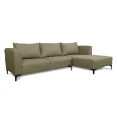 SOFAS HOME - SECCIONAL SURIA CHENILLE TIPO LINO BEIGE
