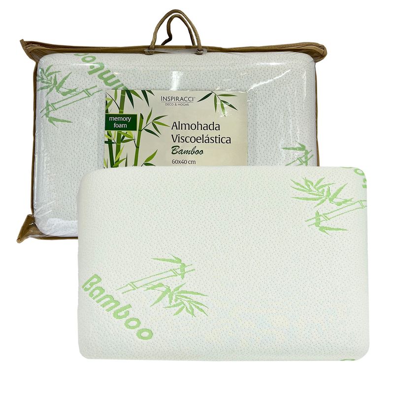 INSPIRACCI - Almohada Viscoelástica Bamboo 60x40 cm