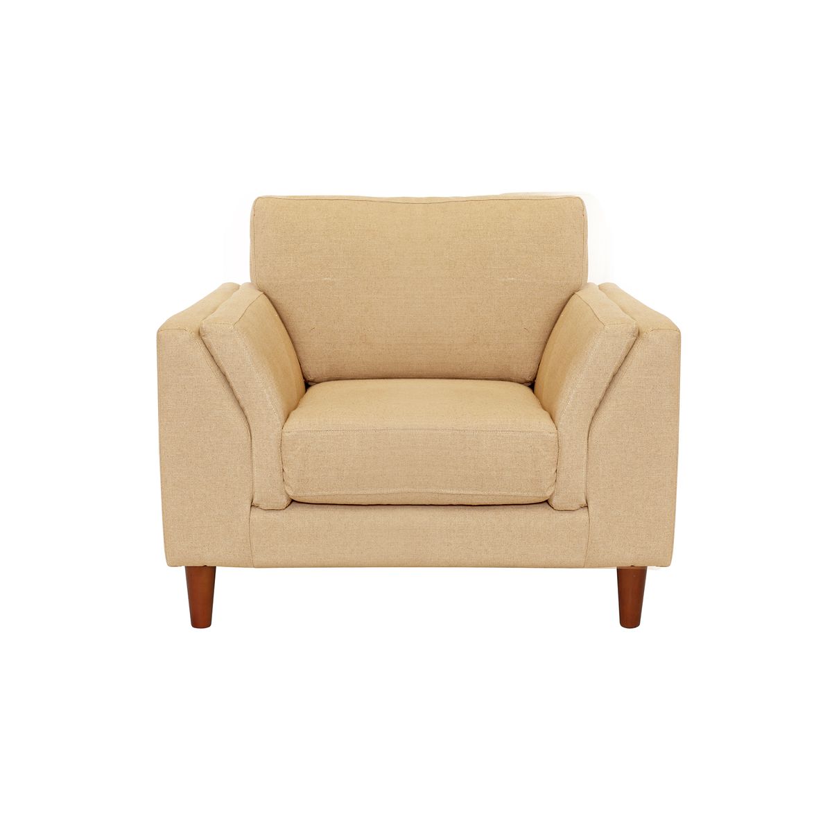 LATAM HOME - Sofá Milan 1 Cuerpo Lino Natural