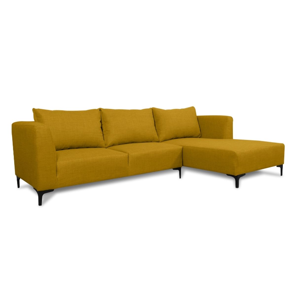 SOFAS HOME - SECCIONAL SURIA FELPA AMBARINO