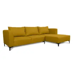 SOFAS HOME - SECCIONAL SURIA FELPA AMBARINO