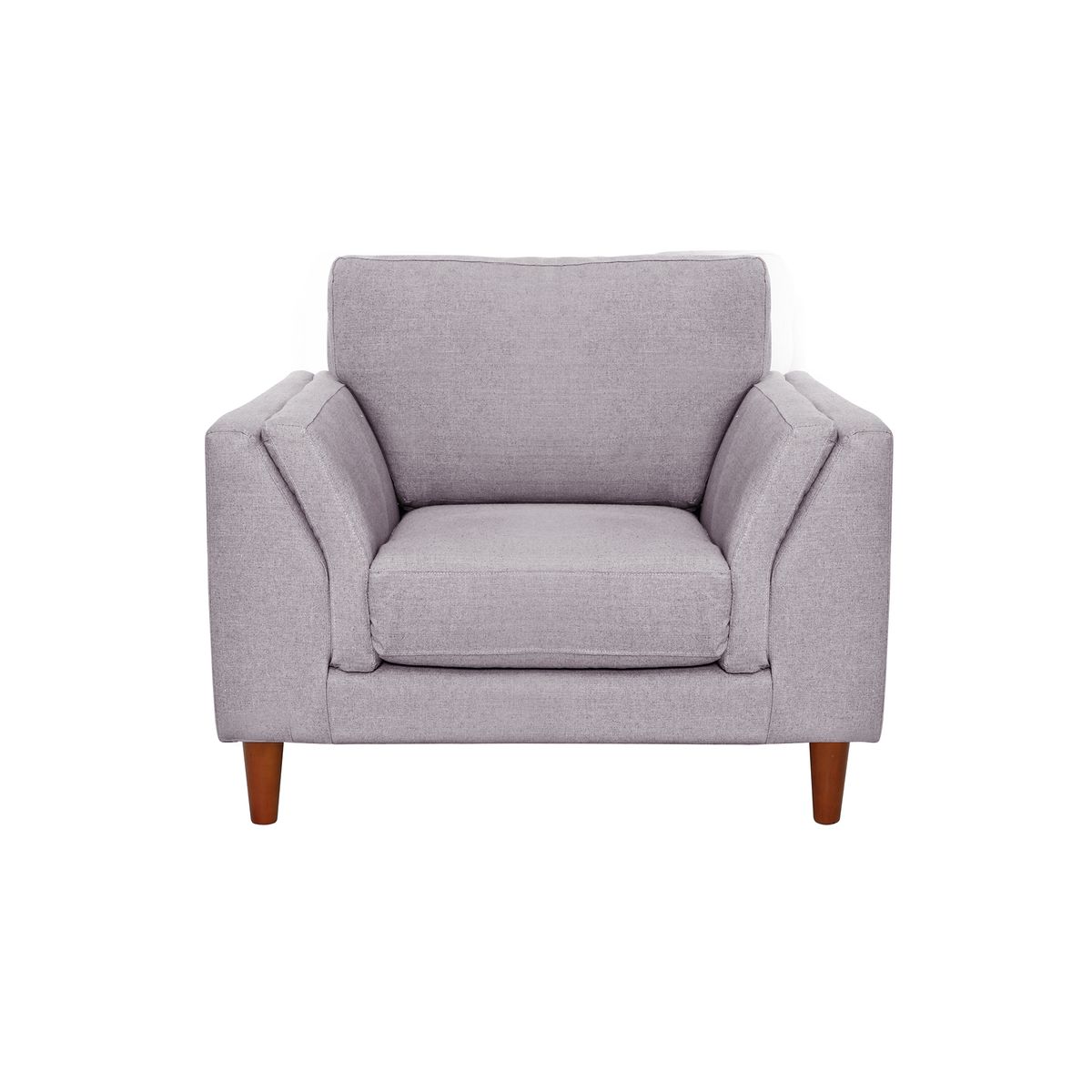 LATAM HOME - Sofá Milan 1 Cuerpo Lino Gris Claro