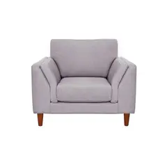 LATAM HOME - Sofá Milan 1 Cuerpo Lino Gris Claro