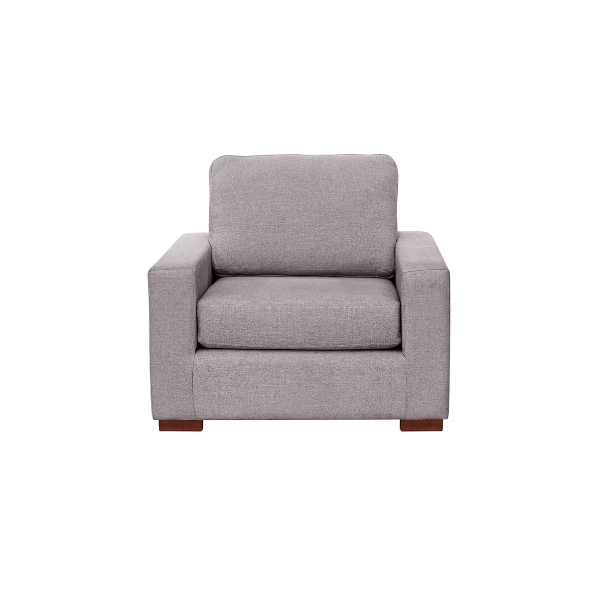 LATAM HOME - Sofá Livorno 1 Cuerpo Lino Gris Claro