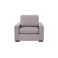 LATAM HOME - Sofá Livorno 1 Cuerpo Lino Gris Claro