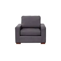 LATAM HOME - Sofá Livorno 1 Cuerpo Lino Gris Oscuro