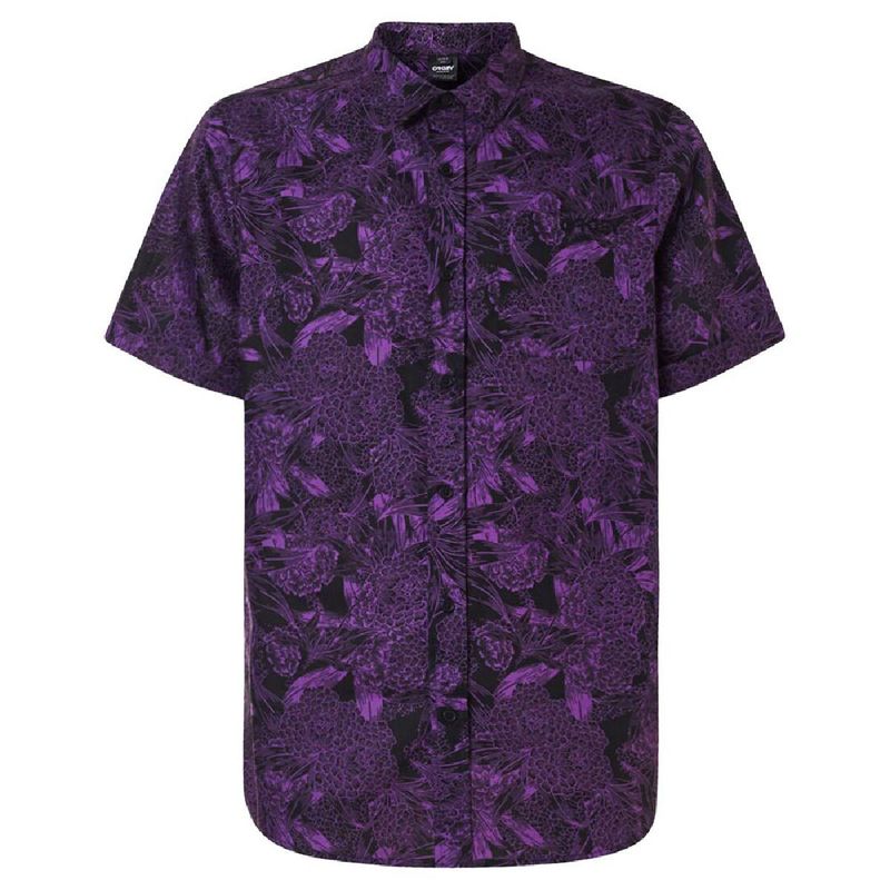 OAKLEY - Camisa Oakley All Over Dark Floral Hombre Morado
