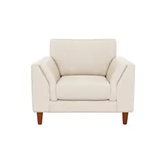 LATAM HOME - Sofá Milan 1 Cuerpo Lino Blanco