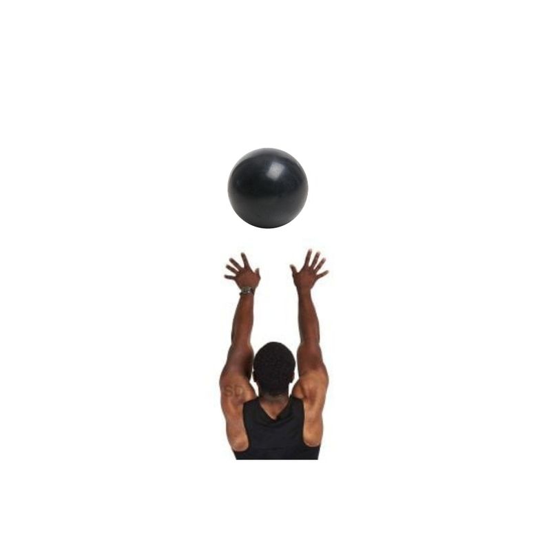 GENERICO - Balón Medicinal Silicona Terapias Yoga Pilates Negro 5kg…