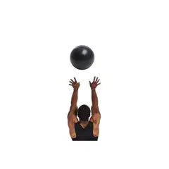 GENERICO - Balón Medicinal Silicona Terapias Yoga Pilates Negro 5kg…