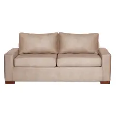 LATAM HOME - Sofá Livorno 3 Cuerpos Cuero Kentucky Beige