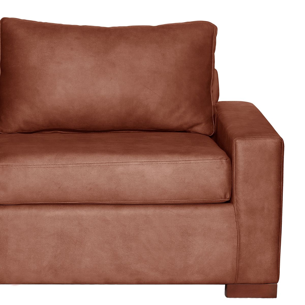 LATAM HOME - Sofá Livorno 3 Cuerpos Cuero Kentucky Café Claro