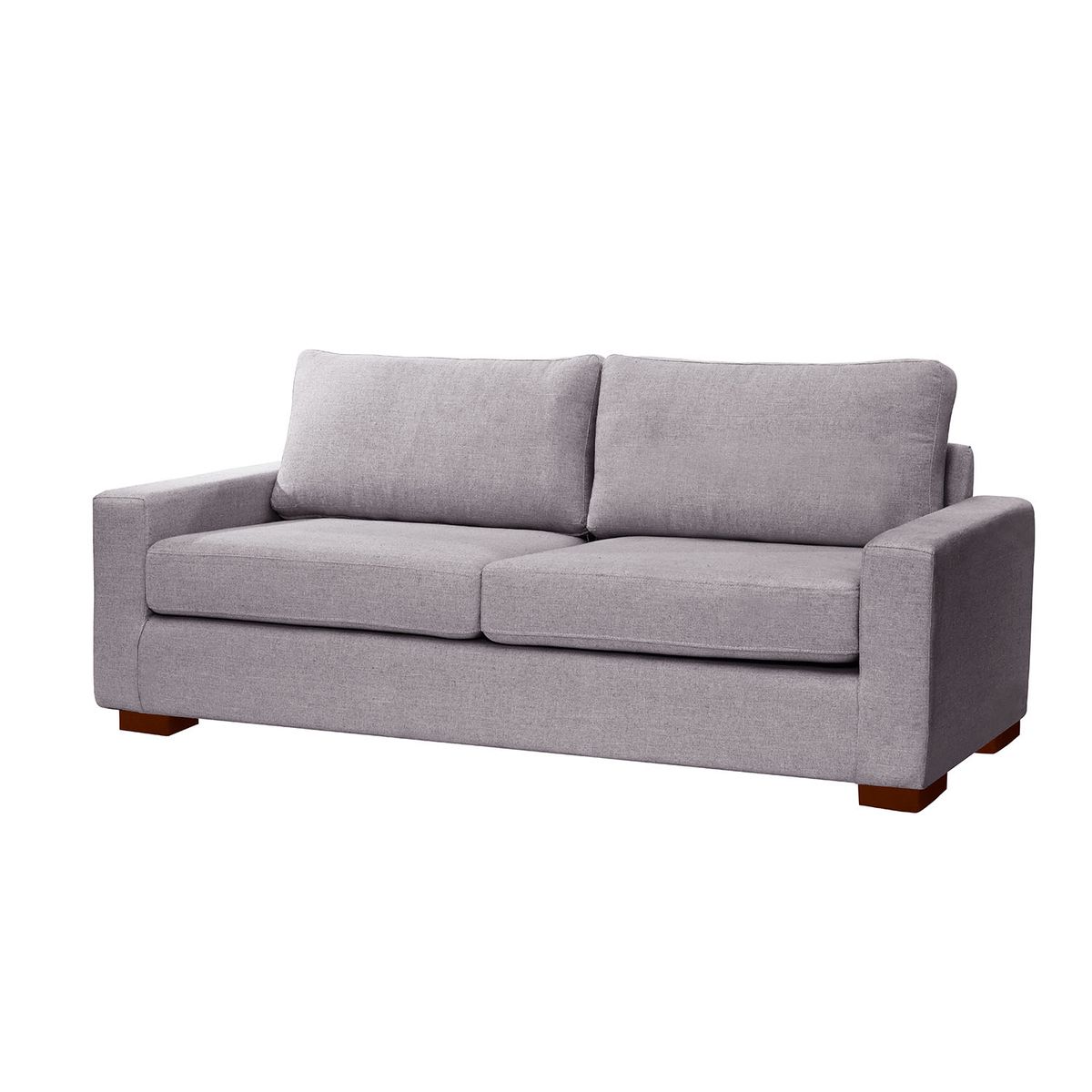 LATAM HOME - Sofá Livorno 3 Cuerpos Resortes Pocket Lino Gris Claro