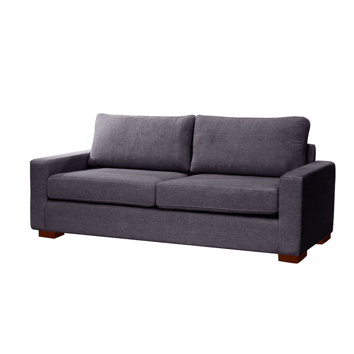 LATAM HOME - Sofá Livorno 3 Cuerpos Lino Gris Oscuro