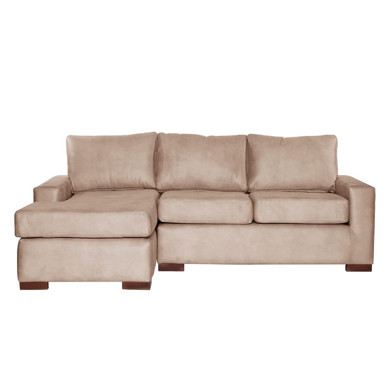 LATAM HOME - Sofá Seccional Izquierdo Livorno Cuero Kentucky Beige