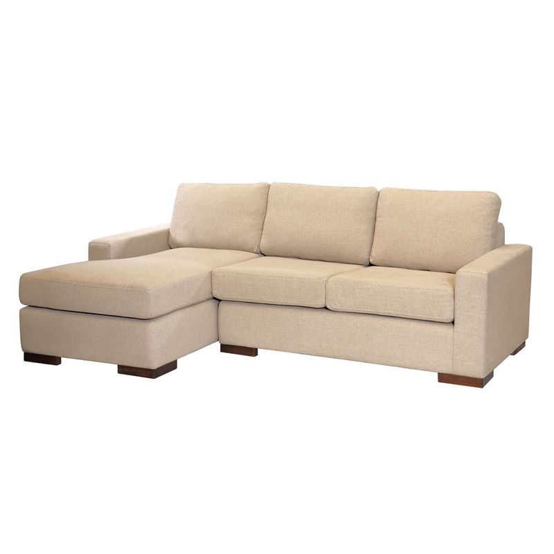 LATAM HOME - Sofá Seccional Izquierdo Livorno Lino Natural