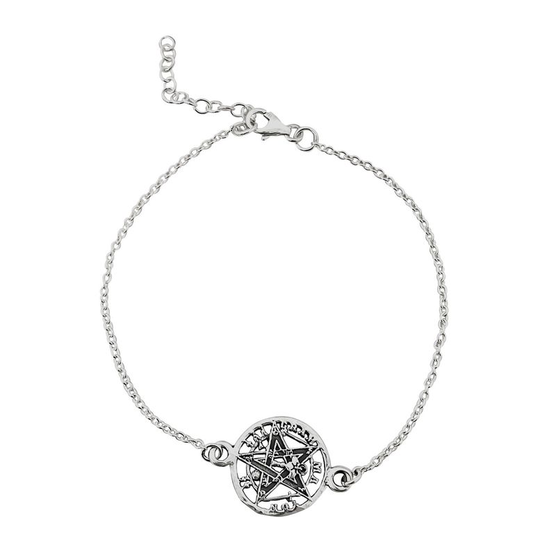 ANDREA COGGIOLA JOYAS - Pulsera Tetragrámaton Plata Fina 925