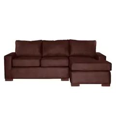 LATAM HOME - Sofá Seccional Derecho Livorno Cuero Kentucky Café Moro