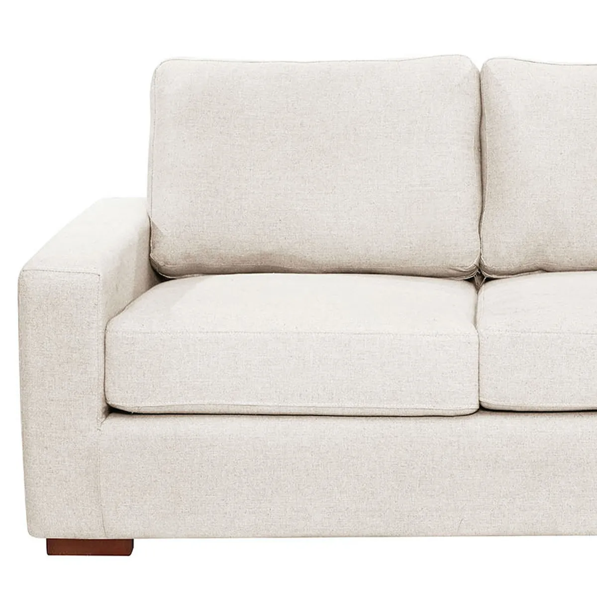 LATAM HOME - Sofá Seccional Derecho Livorno Lino Blanco