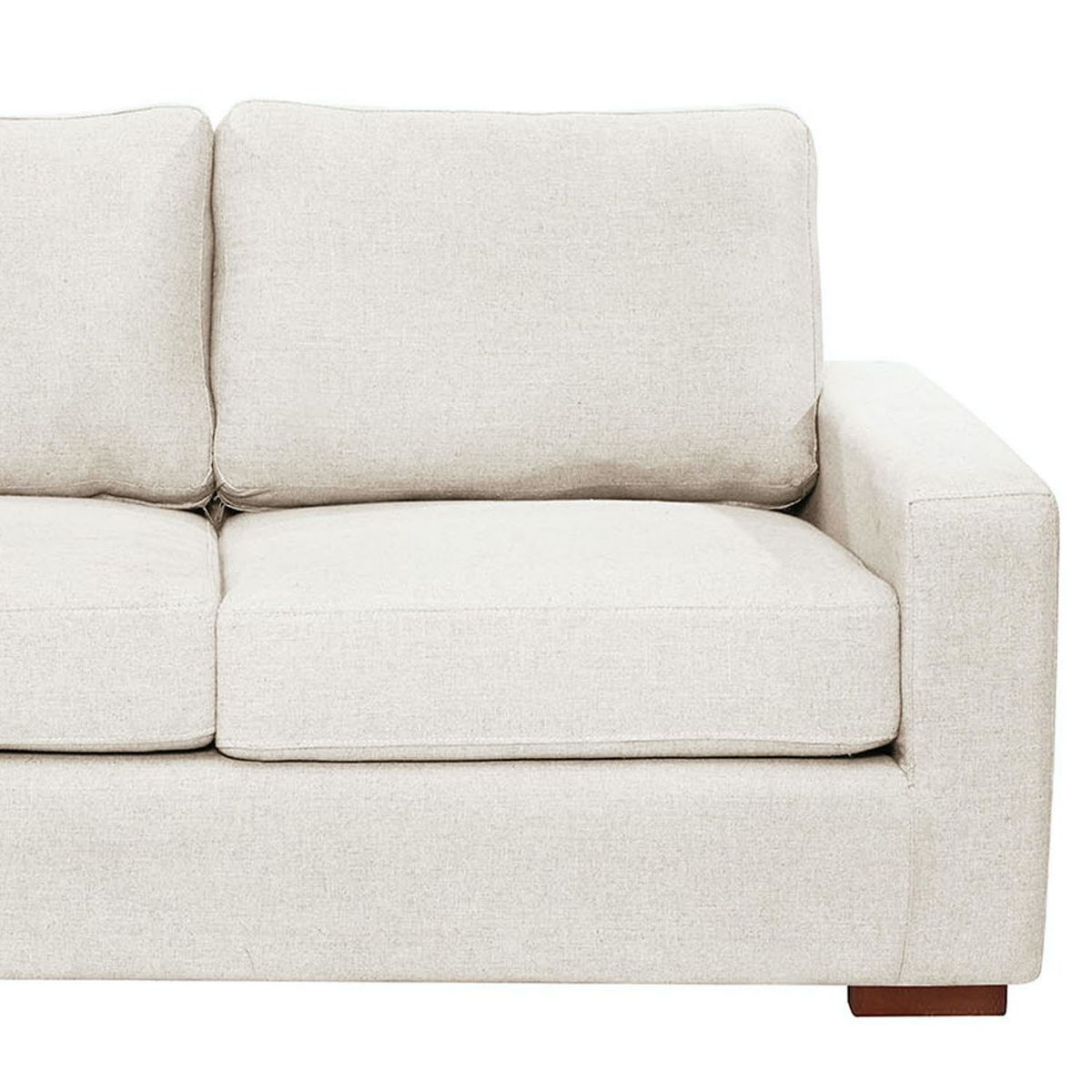 LATAM HOME - Sofá Seccional Izquierdo Livorno Lino Blanco