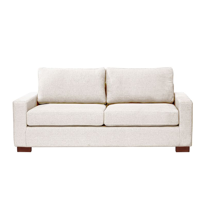 LATAM HOME - Sofá Livorno 3 Cuerpos Lino Blanco