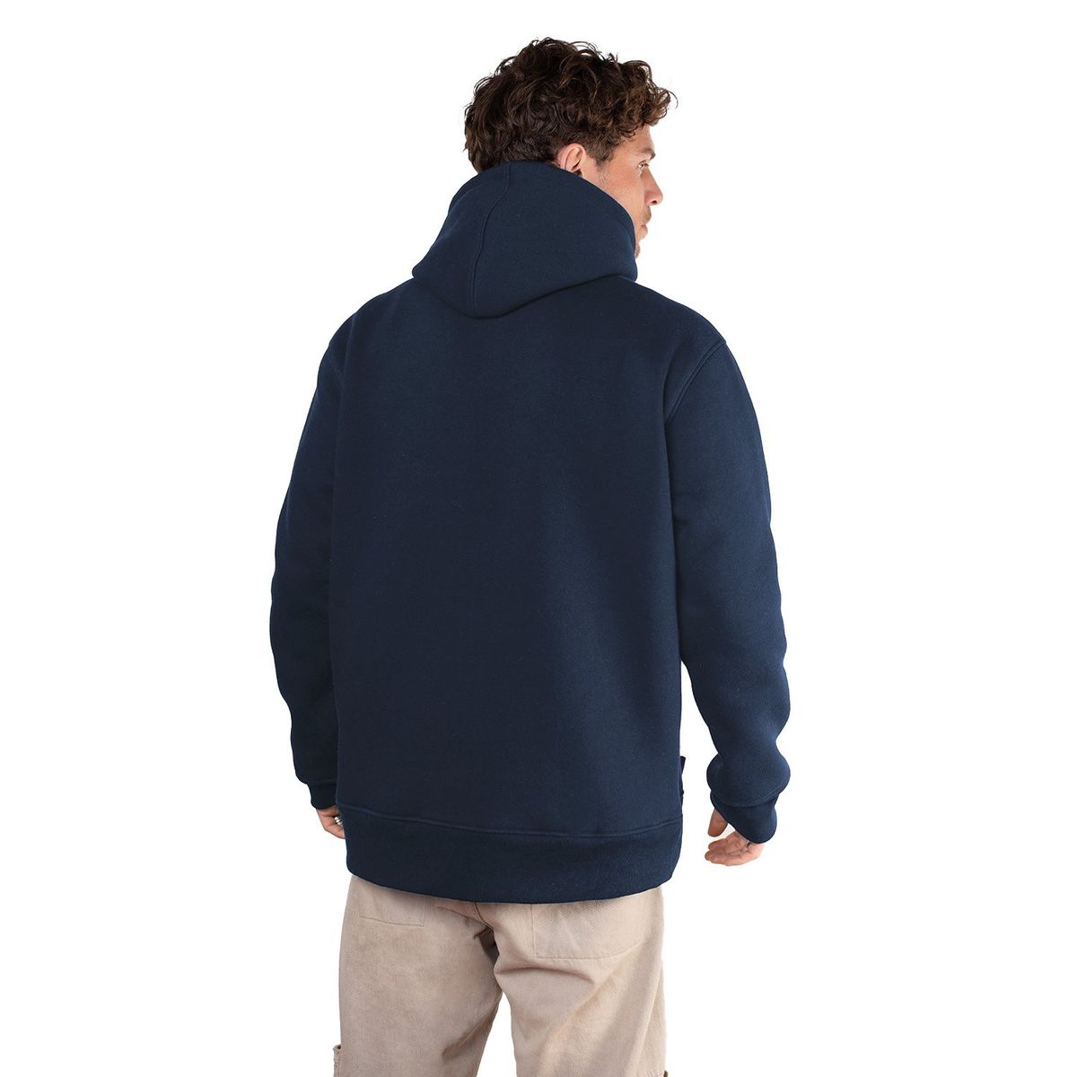 LENGA - Polerón Chaqueta Hombre Con Capucha Canguro Calafate Lenga