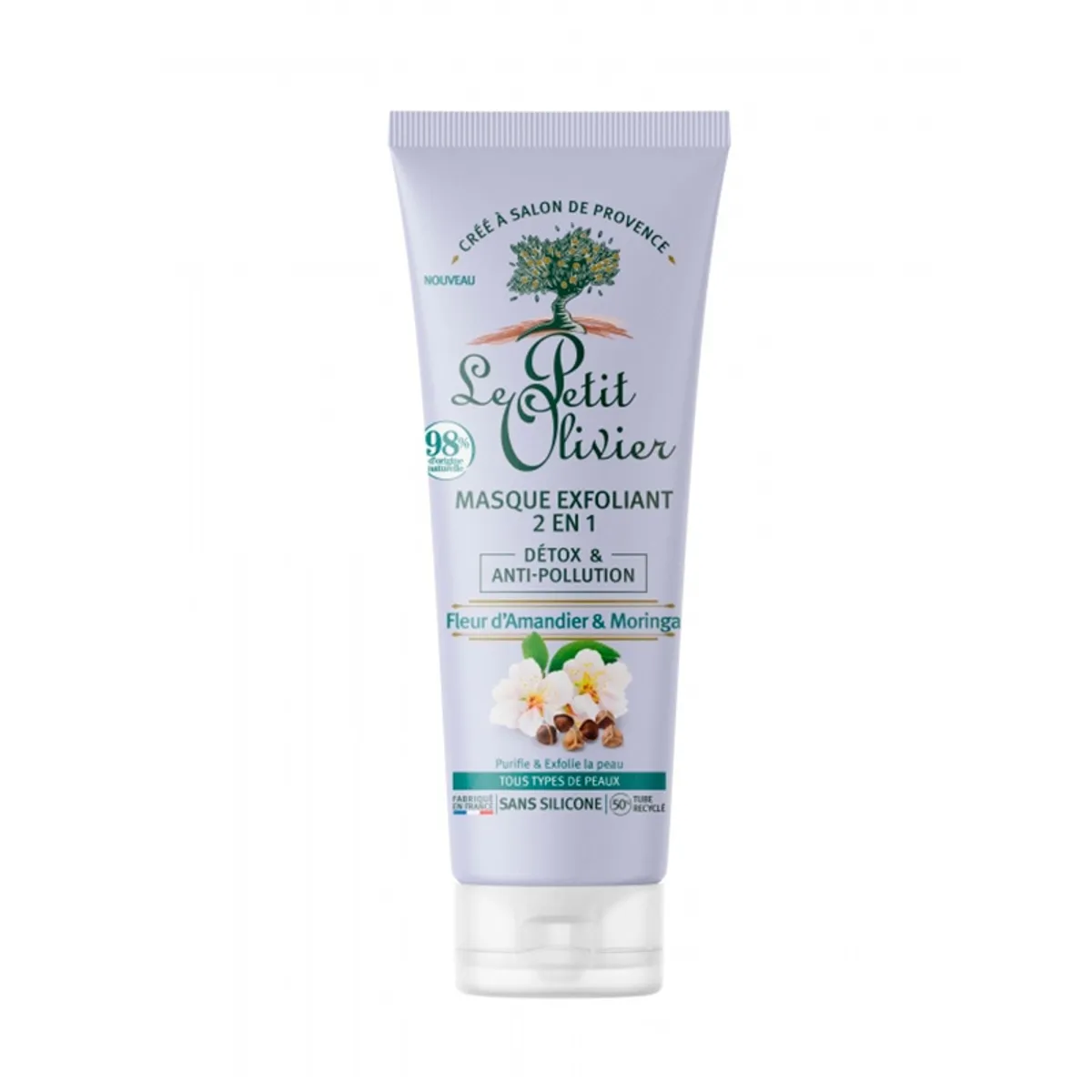 LE PETIT OLIVIER - Mascarilla Exfoliante 2 en 1 Detox  Le Petit Olivier 75ml