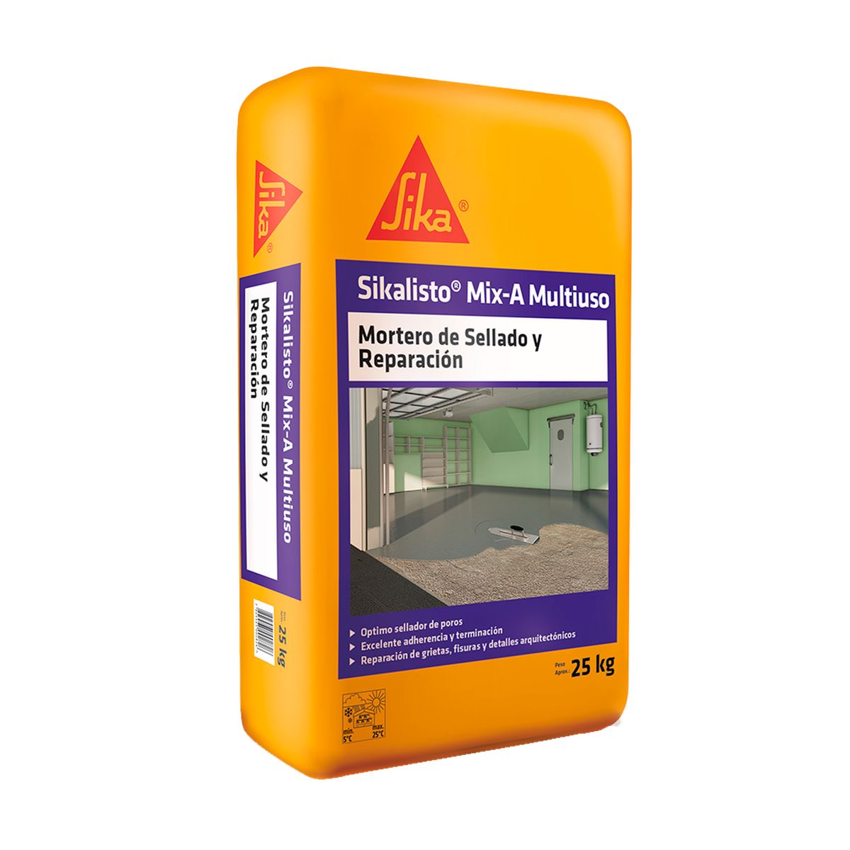 SIKALISTO MIX-A MULTIUSO - Mortero de sellado y Reparación Sac 25Kg, marca SIKA - Foto Principal