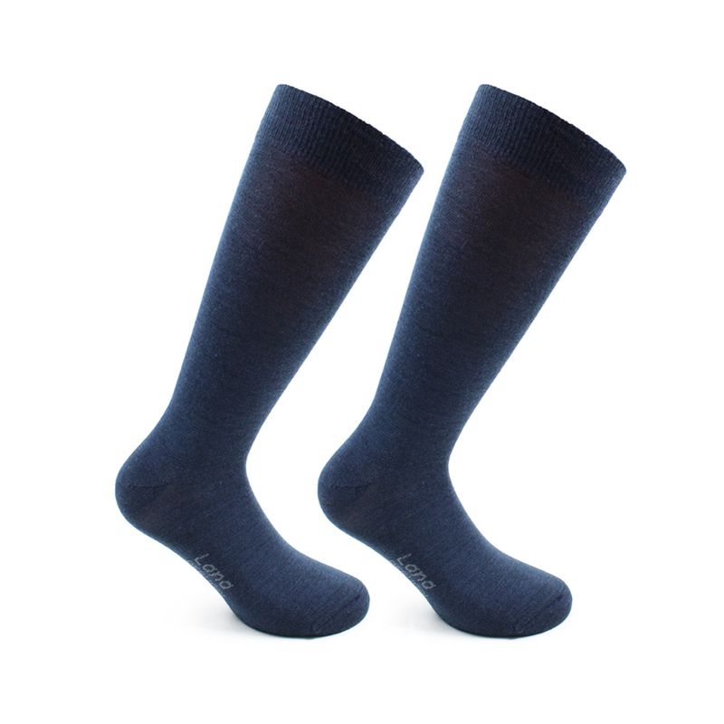 PERUGGI - Calcetín Bi-Pack Lana Merino Extra Fina Azul Peruggi
