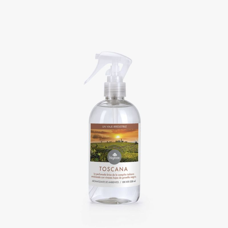 BIO - AROMATIZANTE DE AMBIENTES PREMIUM TOSCANA 330 ML C/GATILLO