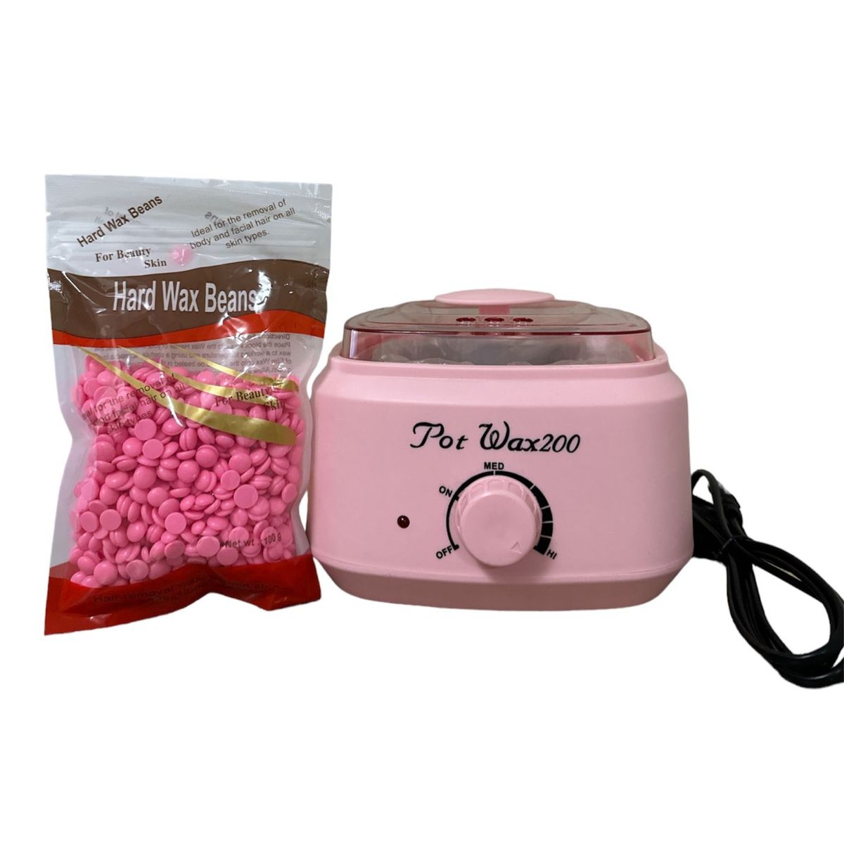 GENERICO - Olla Calentador De Cera Pro Max 200 500 gr + CERA+ PALETAS