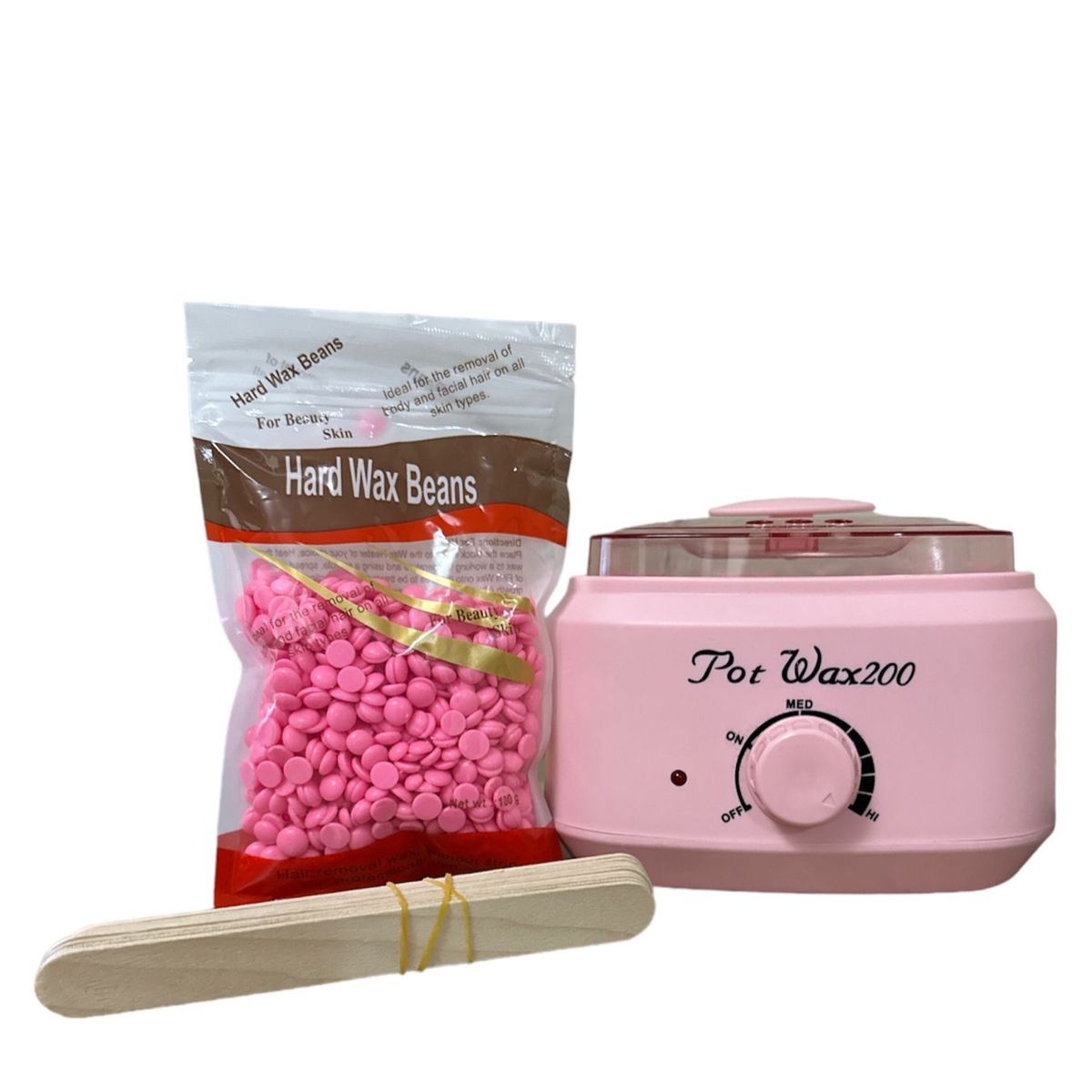 GENERICO - Olla Calentador De Cera Pro Max 200 500 gr + CERA+ PALETAS